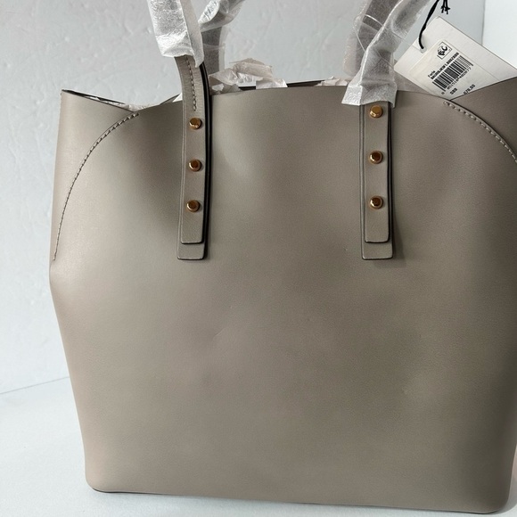 FURLA NWT Taupe Colored Leather Tote - Picture 5 of 12